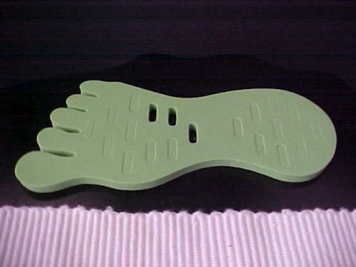 Ring Holder Lime Green Foam Foot Body Jewelry Display Holds Twenty Rings NEW