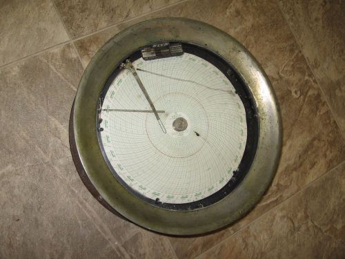 Vint. Rare Nautical Foxboro Recorder- Pressure Chart 24 hr. Ships Data /Circular