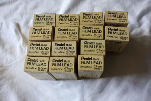 14 boxes of  Pentel Film lead Refills  extra fine .7mm