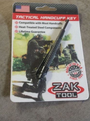 Brand New Zak Tool Black Polymer Pocket Key Compatible w/Standard Handcuffs AK69