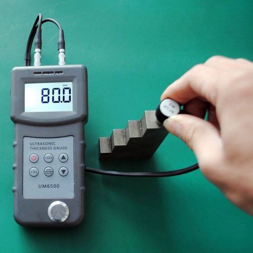 New digital um6500 ultrasonic thickness gauge tester meter 1.0-245mm/0.05-8inch for sale