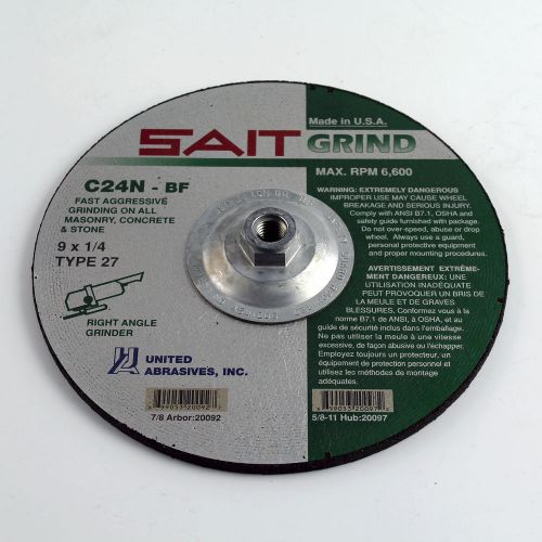 GRINDING DISC 9&#034; 24 GRIT-FOR STONE AND CONCRETE