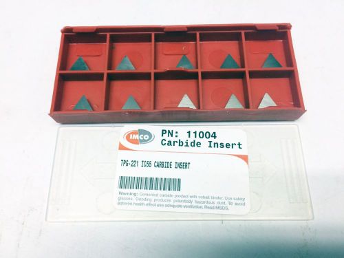CARBIDE  INSERTS      TPG-221      GRADE  IC55       PACK OF 10