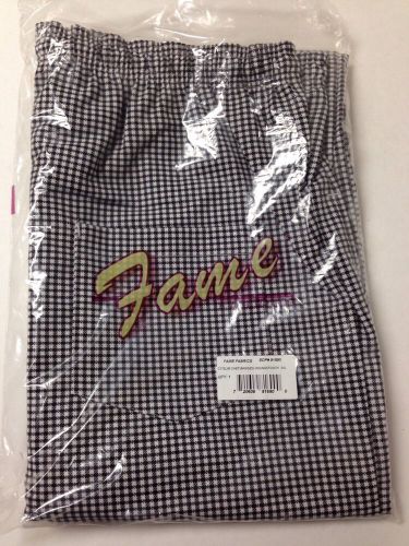 Fame Fabrics C17Slim Chef Baggies, Houndstooth Checkered, 3XL, 81690 - NIP