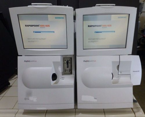 Siemens Bayer Rapidpoint 405 Blood Gas Analyzer System &#034;Lot of 2&#034;