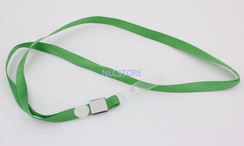 20pcs  29&#034;  green lanyard neck strap  for id badge holder pull reel belt clip for sale