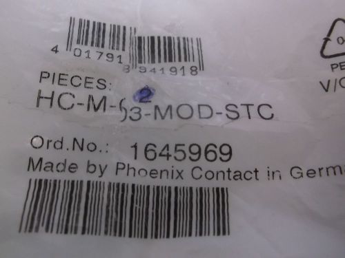 PHOENIX CONTACT HCM-03-MOD-STC CONTACT INSERT MODULE *NEW IN A BAG*