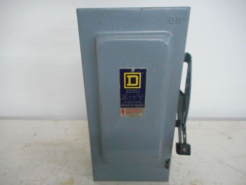 SQUARE D H362 SAFETY SWITCH 60 AMP 600 DISCONNECT FUSIBLE INDOOR SAFETY SWITCH