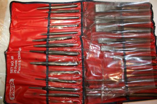 PROTO Punch and Chisel Set 25 Pieces S2 STEEL USA
