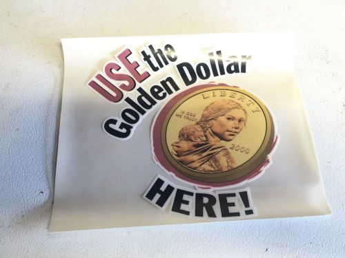 Vending Label - Golden Coin Label
