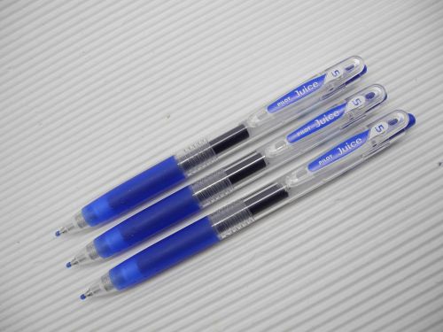 5pcs Pilot LJU-10F retractbable Juice 0.5mm gel ink/ball point pen BLUE(Japan)