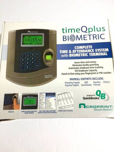 Time Q Plus Biometric Time &amp; Attendance Terminal TQ100