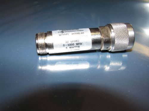 NARDA 40168-40, 40 dB Attenuator, 5 Watts, DC-2.2 GHz, N(m/f)