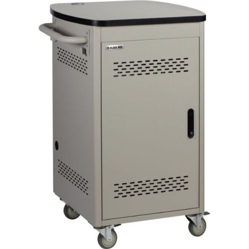 Black Box 30 Device iPad and Tablet Cart - Single Frame and Hinged Door - Steel
