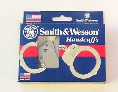 Smith &amp; Wesson Nickel Finished  Handcuffs Model 100-N USA Made NIB