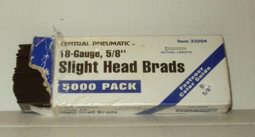 5000-almost pc. 5/8&#034; x 18 Gauge  5000 pc. 5/8&#034; x 18 Gauge Slight Head Brad Nails