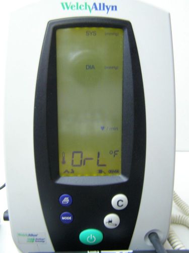 WelchAllyn 420 SERIES SPO2,NIBP Vital Patient Monitor &amp; Cuff W-Probe Cover box