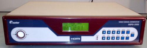 Master MSPG-2000 HDMI Video Signal Generator