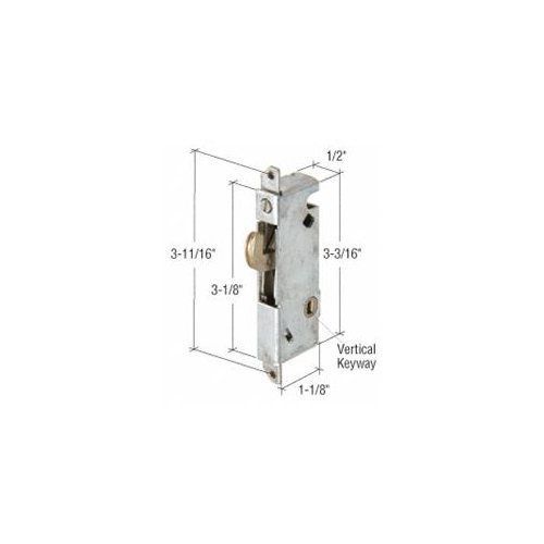 1/2&#034; wide square end face plate mortise lock 3-11/16&#034; screw holes for w &amp; f for sale