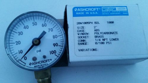 New ashcroft 20w1005ph 02l 100 psi for sale