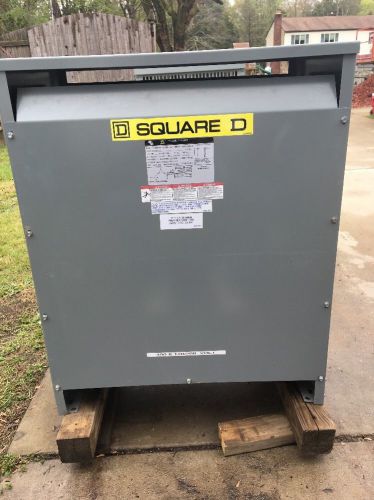 *** SQUARE D ENERGY EFFICIENT TRANSFORMER PART # EE75T3H 3 PHASE 75 KVA ***