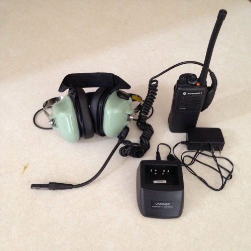 David clark h6740-35 radio-direct intrinsically-safe headset/motorola ht750 set for sale