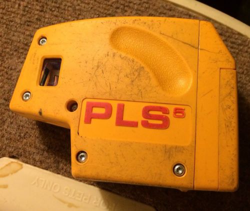 Used Pacific Laser Systems PLS5 PLS 5 Laser Level Tool w/Carrying Case