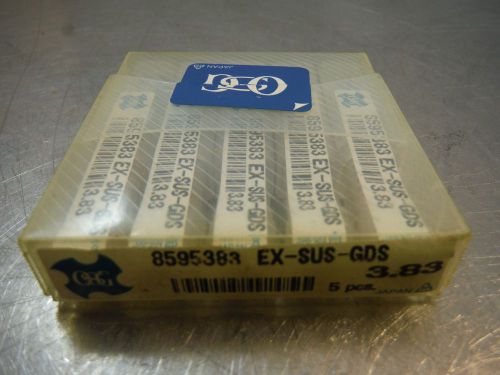OSG 3.83mm HSS Drill 4mm Shank 21.5mm LOC Qty5 EX SUS GDS 383 8595383 (LOC1491)
