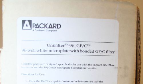 1 BOXPackard Unifilter-96, GF/C 96-well white Microplate w/ bonded GF/C Filter