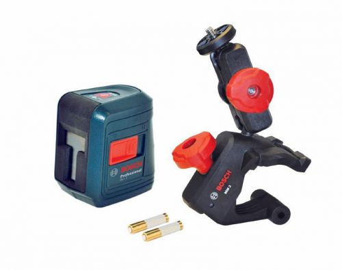 Bosch GLL 2 Self Leveling Cross Line Compact Laser Level w/ Clamping Mount New