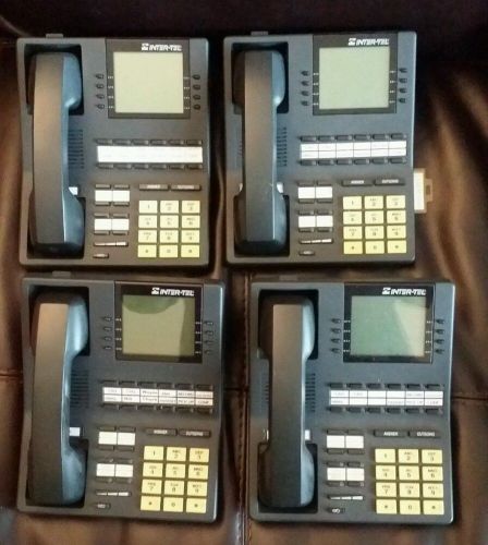 LOT of 4 Inter-Tel Axxess 550.4500 Business Phones black 4 Handheld