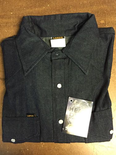 Lapco blue denim 10oz work shirt 20&#034; x 36&#034; (3xl) for sale