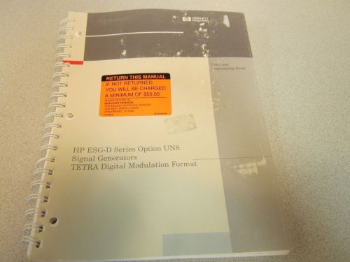 HP ESG-D Series Option UN8 Signal Generators Tetra Digital Modulation Manual