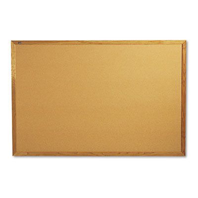Classic Cork Bulletin Board, 72 x 48, Oak Finish Frame, Sold as 1 Each