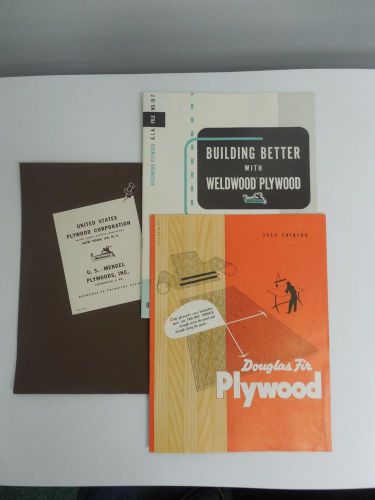 VINTAGE 1950&#039;S MID CENTURY MODERN PLYWOOD CONSTRUCTION BROCHURES LOT OF 3
