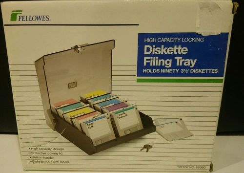 New 3.5&#034; locking Floppy Disk/Software Tray w/dividers