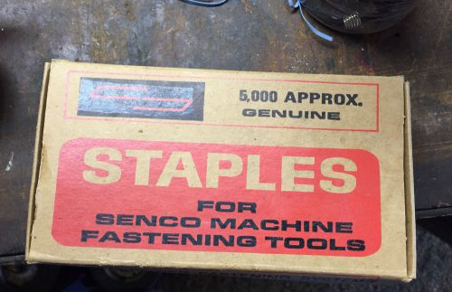 1 box of new Senco M13 1&#034; steel staples for stapler 5,000 pcs 3/8&#034; crown