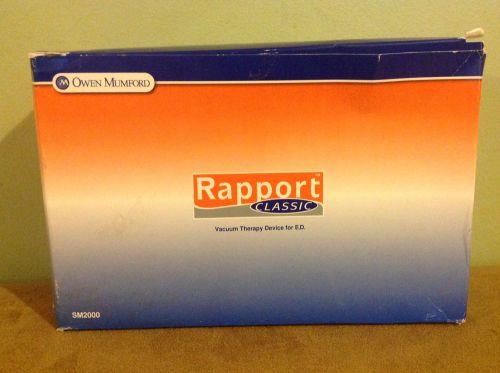Rapport classic ~ vacuum therapy device for e.d.  ~ owen mumford ~ sm2000 for sale