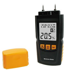 GM610 Digital portable Moisture Meter mini Wood Humidity Detector Sensor Tester