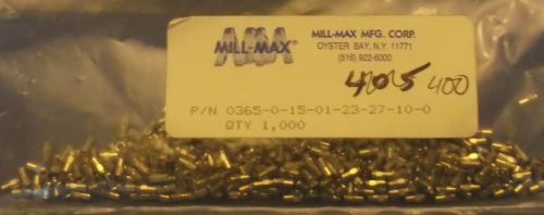 0365-0-15-01-23-27-10-0 - QTY 400 - MILL MAX NEW Receptacle Pin HEX PRESS FIT