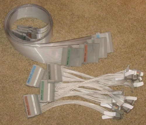 Lot of (8) Tektronix 92A96 Probe Interface Housings w/ 4 lead cable wires