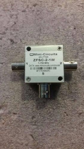 Mini Circuits ZFSC-2-1W Power Splitter/Combiner 2-Way, 1-750Mhz BNC 1W