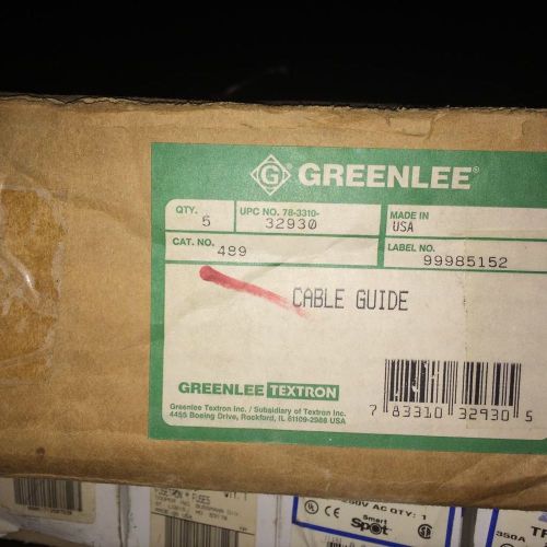 Greenlee Cable Guide Lot Of (6) Six