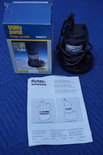 Flotec fpos 1250x - 02 tempest ii submersible utility pump for sale