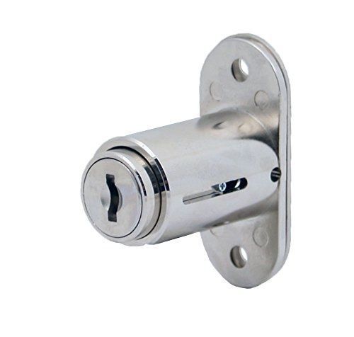 FJM Security MEI-3779-KA Plunger Lock with Chrome Finish, Keyed Alike