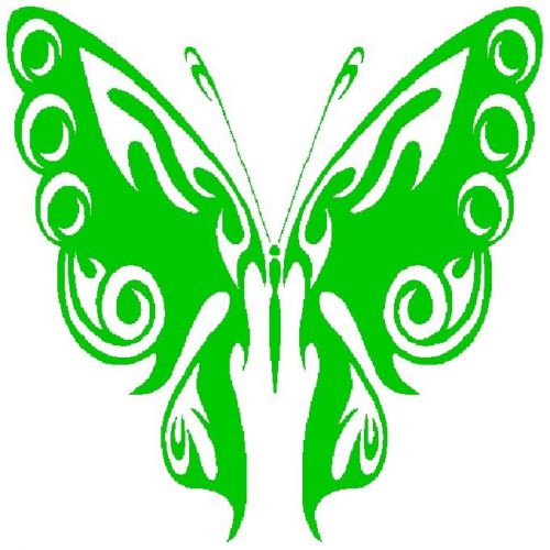 30 Custom Artistic Green Butterfly Personalized Address Labels