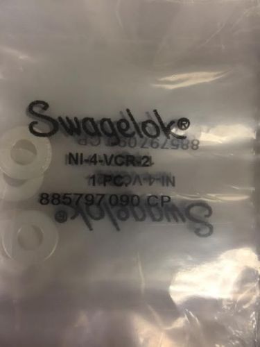 Swagelok ni-4-vcr-2-vs vcr gasket washer retainer fitting (10 gaskets) silver for sale