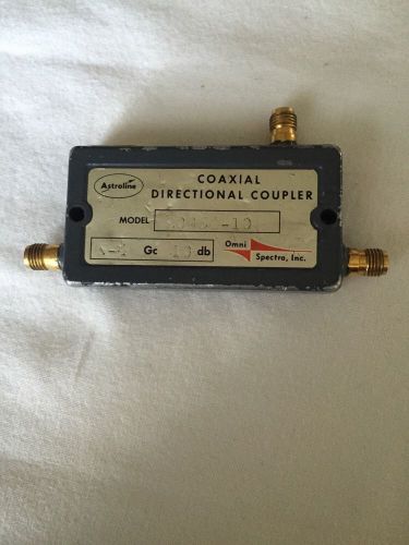 Omin Spectra, Inc. 2254-10 Coaxial Directional Coupler 2-4 GHz 10dB