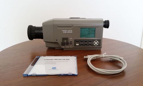 Konica Minolta CS-200 Luminance and Color Meter Fully functional with cs-s10w
