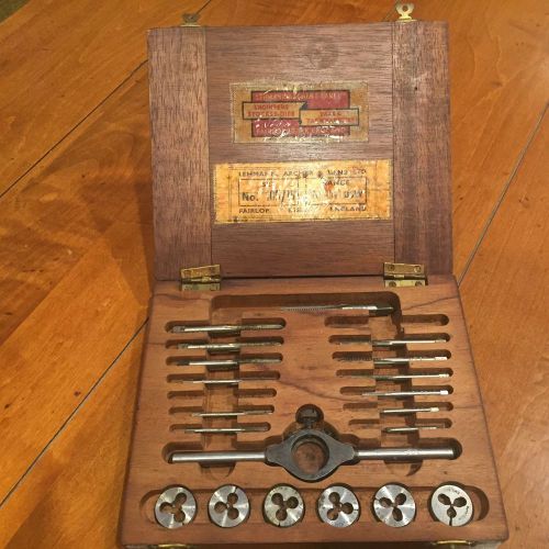 Vintage whitworth british standard tap and die set 1/16 - 1/4 made in england for sale